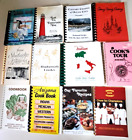Lot of 12 Spiral Bound church/organization/etc Cookbooks