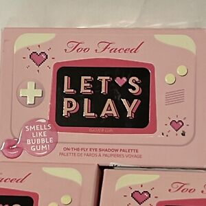 TOO FACED LET’S PLAY EYE SHADOW PALETTE NEW LIMITED EDITION METAL TIN PACKAGING