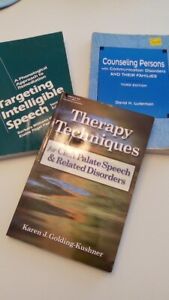 Speech therapy books (set of 3)