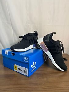Adidas NMD R1 GY8537 Womens Black Lace Up Low Top Running Shoes Size 8.5
