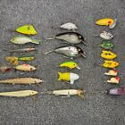 Lot of 21 Unknown Vintage Fishing Lures Crankbaits Lipless Topwaters Antique