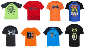 New Under Armour Boy's (4-7)  Logo Short Sleeve T-Shirt Pick Size & Color