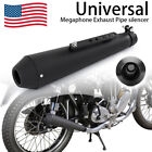 Universal Motorcycle Exhaust Pipe Muffler Silencer Fit For Harley Racer Cafe , (For: Triumph Thruxton)