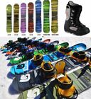 Burton 140-164CM Snowboard Package Bindings Boots ALL Sizes Custom Carbon Cruzer