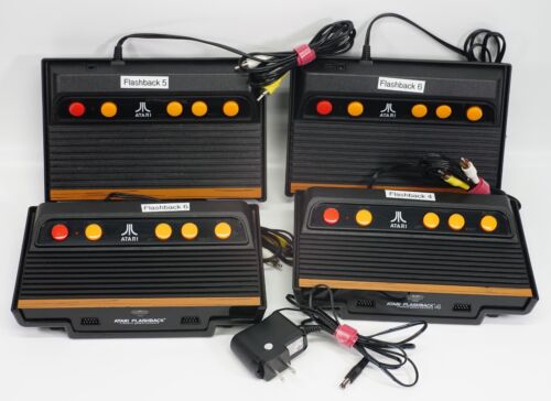 Lot of 4 Atari Flashback Consoles - See Description