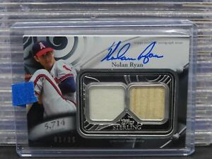 New Listing2024 Topps Sterling Nolan Ryan Strikes Dual Game Used Jersey Bat Auto #1/25