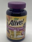 Alive! Women's Daily Multivitamin Gummies, Mixed Berry Flavored, 60 Ct. EXP 7/24