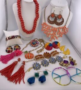 Colorful Jewelry Lot Fashion Jewelry J Crew Vintage To Now Statement Jewelry