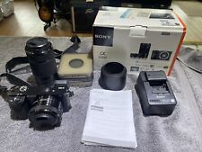 New ListingSony Alpha A6000 24.3MP Digital Camera - Black (Kit with 16-50mm & 55-210mm Zoom