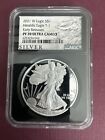 2021 W PROOF SILVER EAGLE NGC PF70 ULTRA CAMEO EARLY RELEASES TYPE 1 BLACK CORE