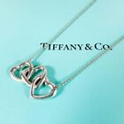 Tiffany & Co. Triple Open Heart Necklace Pendant Silver 925 Used