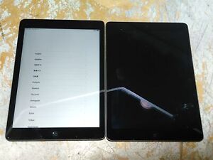 Lot of 2 Apple iPad Air 1st Gen A1474 32GB Wi-Fi Space Gray No PSU