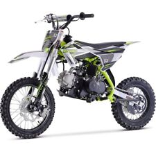 MotoTec Kids Gas Powered Dirt Bike Green X2 110cc 4-Stroke Ages 13+ Off Road ✅