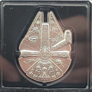 2021 Millennium Falcon 1oz Silver Coin .999 Fine Disney Star Wars SN 521 Of 5000
