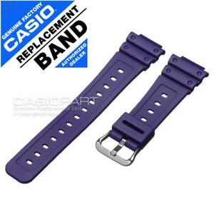 Genuine Casio Watch Band for G-Shock DW-5600TB-6 DW-5600 Purple Rubber Strap