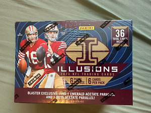 New Listing2023 Panini Illusions Football Trading Cards Blaster Box... Factory Sealed!!!