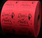 Raffle - Queen of Hearts Tickets - RED - 1 Case(18 Rolls) (GM-7-QOHRT)