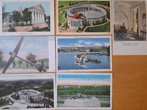 Lot of 7   ARLINGTON , VIRGINIA      Old VA Postcards  ca. 1930's-1950's