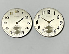 LOT OF 2 VINTAGE LONGINES THIN 17 89M POCKET WATCH MOVEMENTS FOR REPAIR OR PARTS