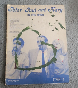 PETER PAUL AND MARY - IN THE WIND SONGBOOK 1963 - SHEET MUSIC FOLK GUITAR CHORDS