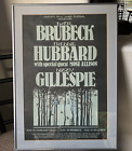 Vtg Jazz Festival Poster DAVE BRUBECK, HUBBARD & DIZZY GILLESPIE Jackson Hole Wy
