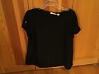 chicos black Short Sleeve top size 2