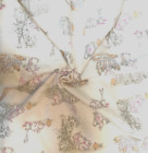 Super-soft bunny print on white cotton flannel, 1.7Yd x 42