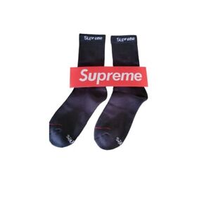 Supreme Hanes Socks One Pair (single) Black Size 6-12 Crew Socks