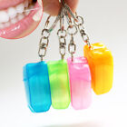 1/4Pack Portable Dental Floss with Key Chain Teeth Oral Care