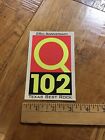 Q102 Texas Best Rock Radio Station Bumper Sticker Unused New 25th Anniversary