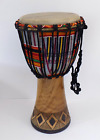 African Tribal Djembe Drum Kente Cloth ~8