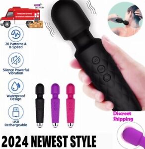 Handheld Massager Vibrator 3 colors Rechargeable 20 Speed Wand Vibrating Massage