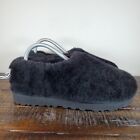 UGG Classic Cozy Bootie Womens Size 7 Slipper Slip On Shoes Black Fur Lined