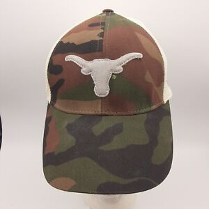 Texas Longhorns Hat Cap Womens Snapback Camo New Era Fits Glitter Logo Mesh Back