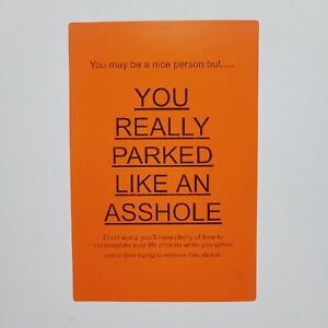 Bad Parking Stickers (20 Pack) Parking Violation Eggshell Sticker Hard to Remove