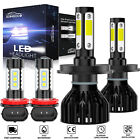 6000K LED High/Low Beam Headlight + Fog Light Bulbs for Honda CRV 2007-2014 CR-V (For: 2007 Honda CR-V)