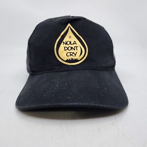 NOLA Don't Cry New Orleans Strapback Baseball Hat Cap Adjustable Black