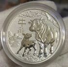 2021 Lunar Year of Ox Australia 9999 Silver 1/2 oz Coin 50 Cents Perth Mint