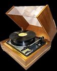 Dual 1219 6 33’s & 6 45’s MULTI-PLAY TURNTABLE with rare LUNCH BOX PLINTH EXC+