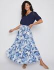 Womens Skirts - Maxi - Summer - Blue - Floral - A Line - Fashion | MILLERS
