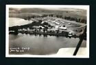 Milford Iowa IA 1929 RPPC YWCA Camp Okoboji Complex, Aerial View, Main & Cabins