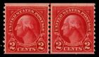 US.#599 Rotary Press Line Pair Issue of 1923 - OGNH - VF - CV$4.50 (ESP#1133-C)