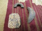 3 Civil War Dug Relic ARTILLERY SHELL /CANNONBALL FRAGS - one is a Parrot Top