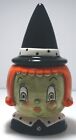 (NEW) Johanna Parker Mini Halloween  Witch Candy Jar  **C Description 4 shipping