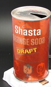 Shasta Orange Soda; Shasta Beverages; Hayward, CA; steel soda pop can