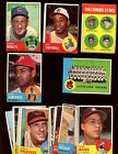 1963 Topps Baseball Card Lot All HIGH NUMBERS 36 Different VG/VG+