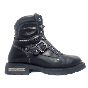 ARIAT Motor Boots Mens 12D Black Leather Waterproof Metal Mounts ATS Biker 39975