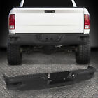For 09-23 Dodge Ram 1500/Classic Black Steel Rear Bumper w/o Parking Sensor Hole