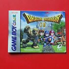 Game Boy Color Dragon Warrior I II Instruction Manual No Game or Box