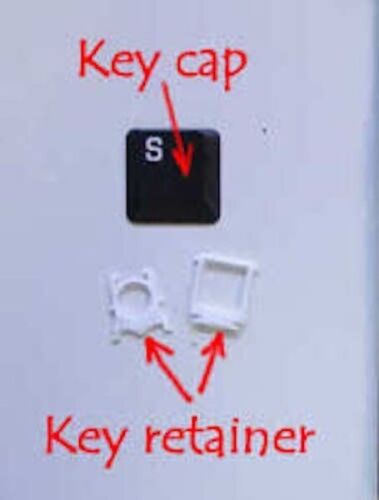 REPLACEMENT KEYS + RETAINER - Logitech K800 Wireless Illuminated Keyboard